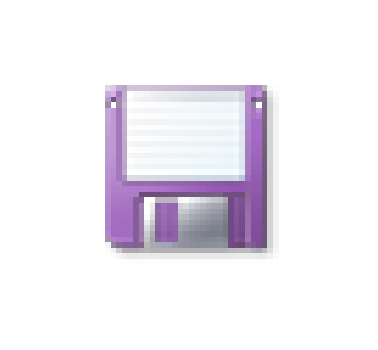 purple floppy disc